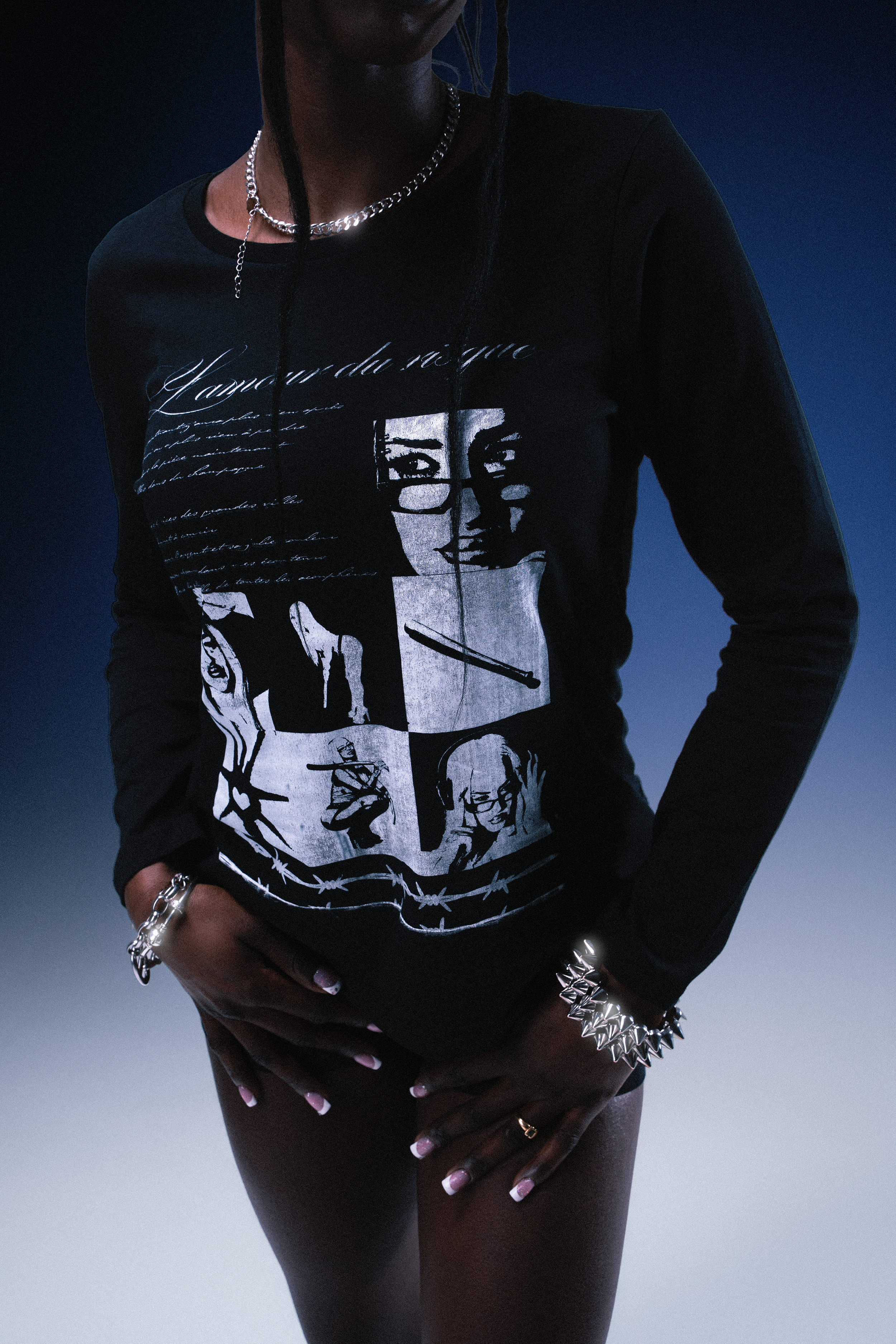 T-shirt manche longue coupe femme