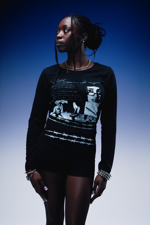 T-shirt manche longue coupe femme